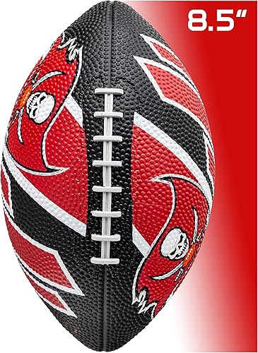 Vista 92 de Franklin Sports NFL Team Footballs - Rubber Youth Mini Balls for All Teams - Kids 8.5" Football + Air Pump Sets - Official NFL Licensed
