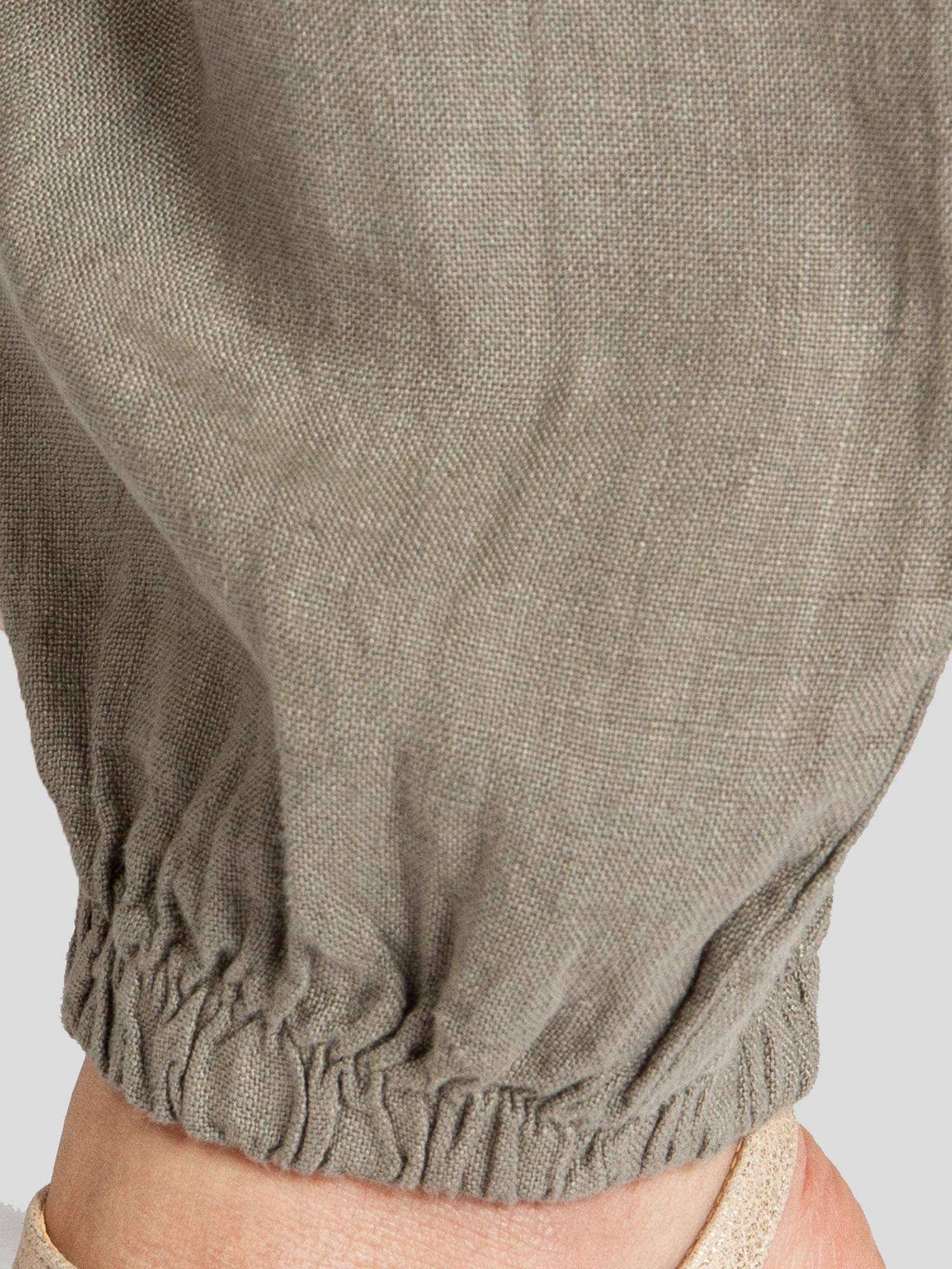 Caspar KHS051 Elegante Damen Casual Sommer Leinenhose