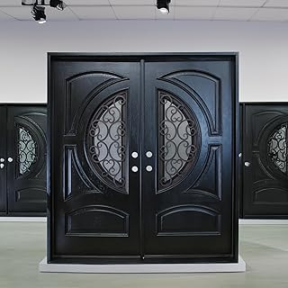 Elegant Exterior Composite Door AR05C OPENABLE Window (Espresso, LH W72*H80)