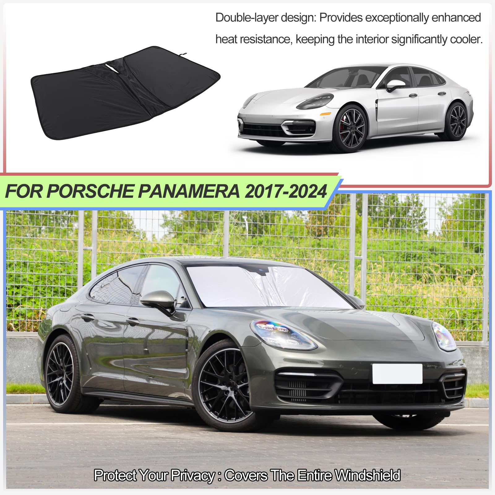 ※marantzPorsche UVS 100™ サンシェード　パナメーラ Amazon.com: Windshield Sun Shade for Porsche Panamera 2017-2024