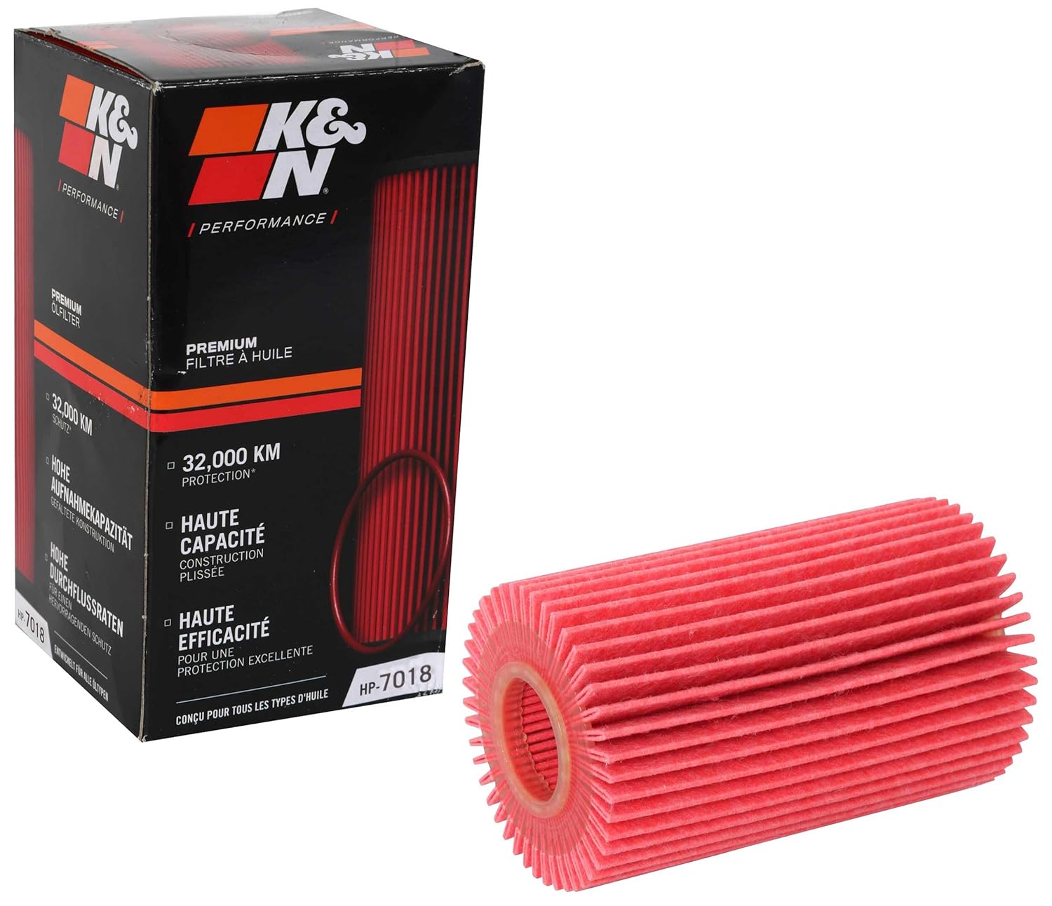 K N Oil Filter 20 000 Mile Engine Protection High Capacity High Efficiency Compatible with 2005-2021 LEXUS TOYOTA