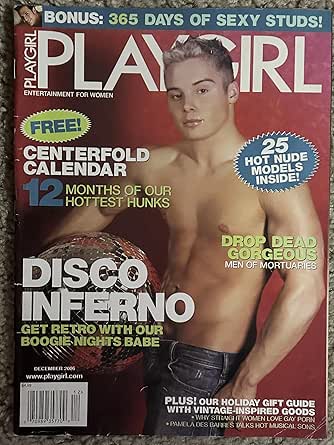 PLAY GIRL MAGAZINE December 2006, Lucas Walker in the centerfold,"MANNY