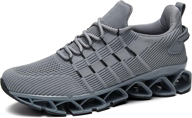 Mens Slip on Walking Running Shoes Blade Tennis Casual Fashion Sneakers Comfort Non Slip Work Sport Athletic Trainers