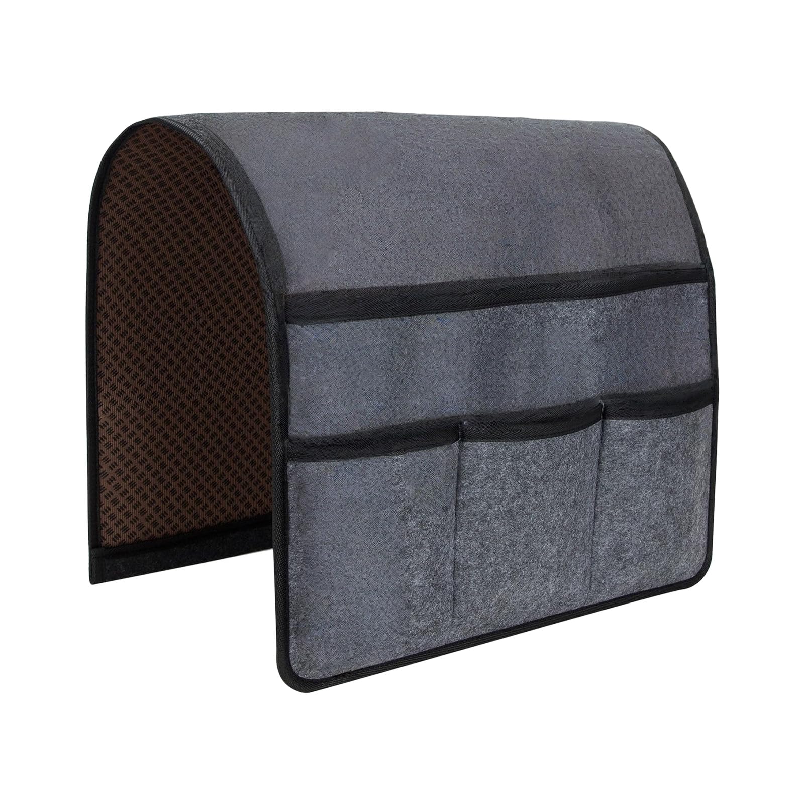 Msioytog Multifunctional Sofa Armrest Organiser Couch Armchair Remote Stand with 4 Pocket for Magazines Tablet Phone Snacks Perceived Sofa Planner Bag Minimalist Home Storage