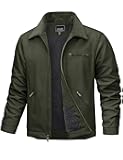TACVASEN Mens Work Jackets Construction Duck Canvas Jacket Fleece Lined Sherpa Waterproof Warm Winter Heavy Coats