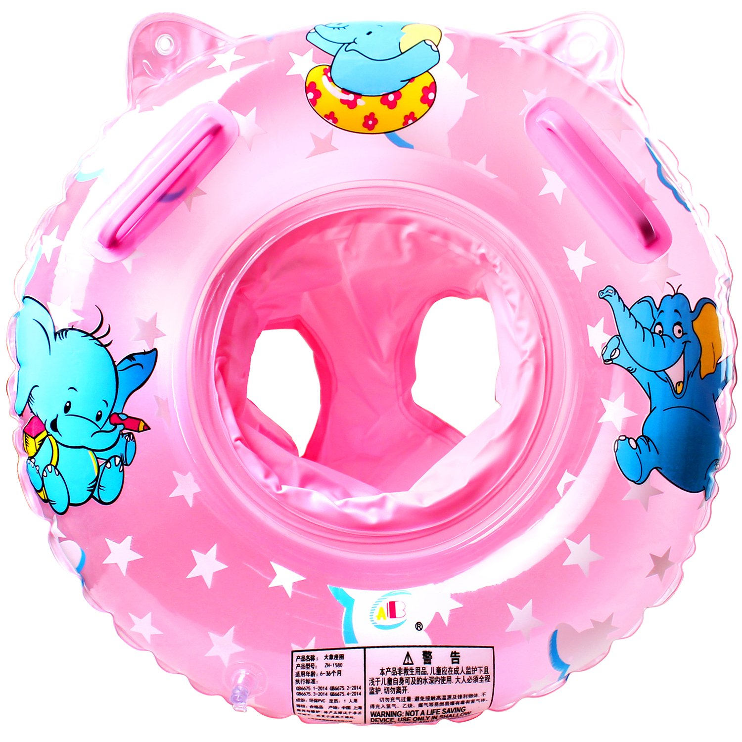 Flotador Bebé, Anillo de Natación Inflable para Bebé, Flotador Anillo de Natación de Entrenamiento para Bebés, para Bebés/Niños/Niñas 6-36 Meses Rosa