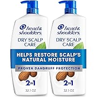 Vista 1 de Head & Shoulders Anti-Dandruff Shampoo and Conditioner, Dry Scalp Care 2-in-1 Twin Pack, 1% Pyrithione Zinc and Almond Oil, for Itch and Dryness