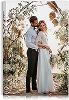 Custom Canvas Prints from Your Photos | Personalized Wall Art 8x12 Wrapped Frame, Gifts for Weddings, Family, Pets - ARTJLMAI