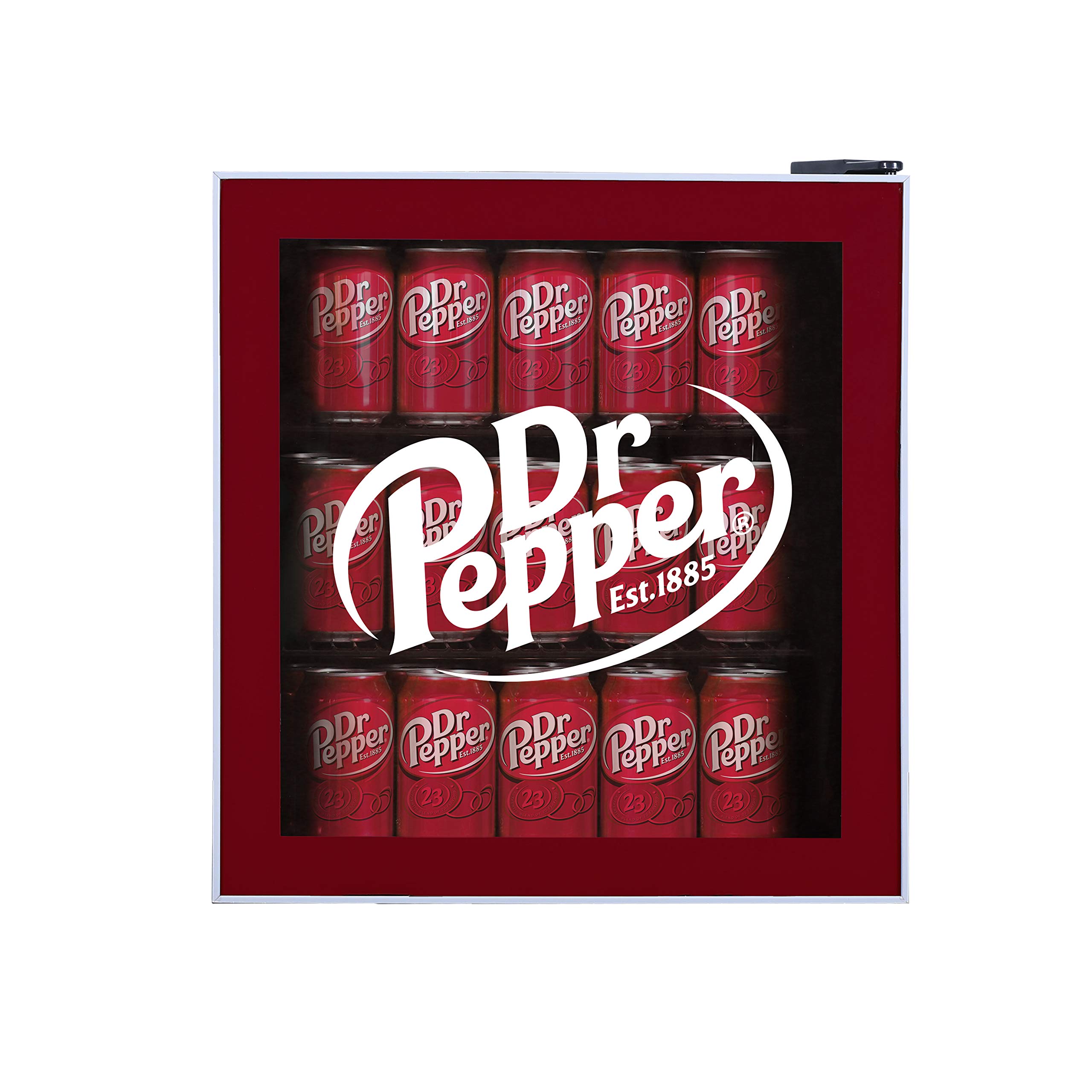 Curtis Mis169drp Dr. Pepper 50 Can Beverage Cooler, Glass Door, 1.8 Cu Ft, Maroon on Fridge.com - View 2