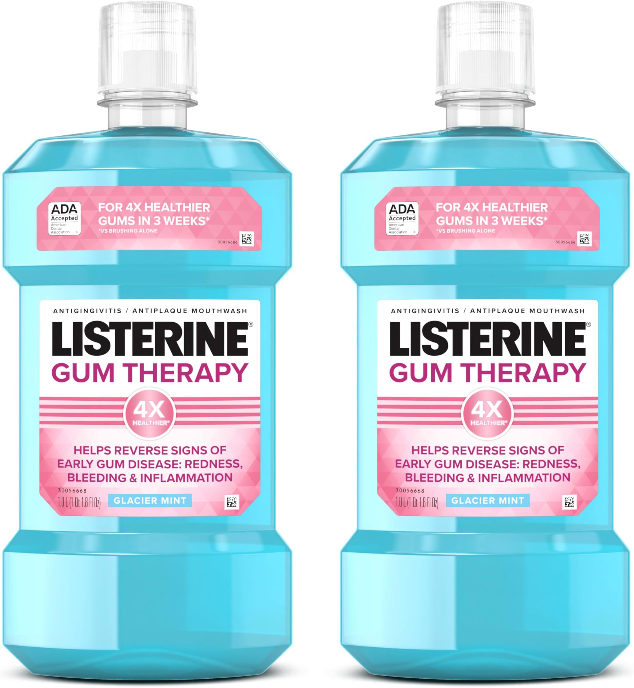 Gum Therapy Anti Gingivitis Mouthwash, Mint, 33.8 fl. oz/1L x 2