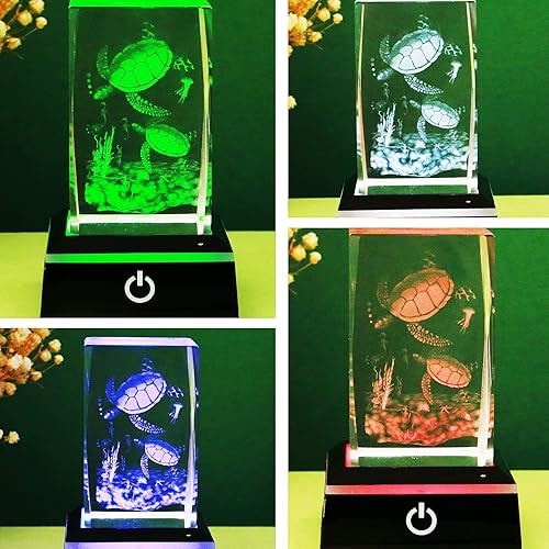 Miniatura 4 de EUSTUMA Base de luz LED antideslizante cuadrada en una variedad de colores, adecuado para obras de arte esféricas de cristal (base LED para bola de