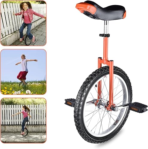 Miniatura 13 de AW Rueda de 16/18/20/24 pulgadas, asiento ajustable para exteriores, para adultos, niños, deportes al aire libre, ejercicio de fitness, para elegir