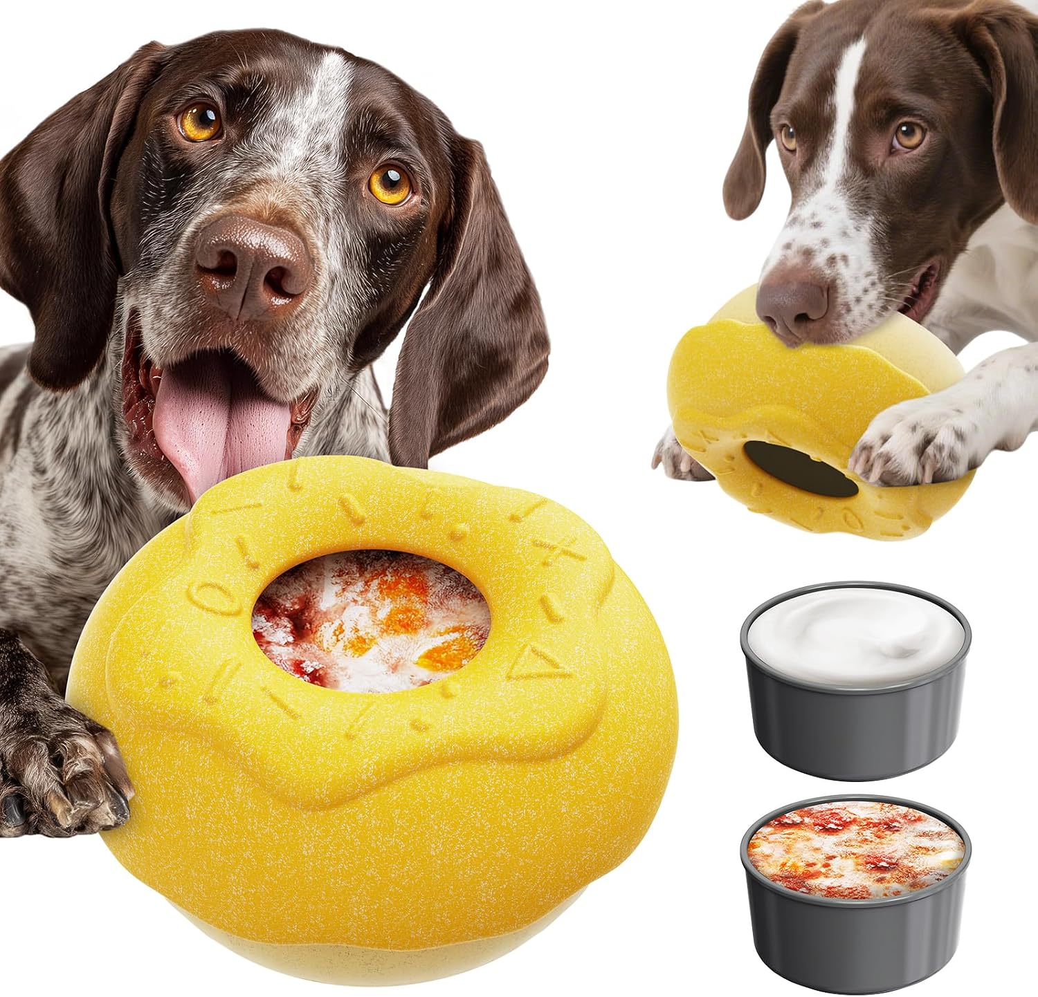 Durable Frozen Dog Chew Toy for Aggressive Chewers,Interactive Treat Dispensing Toy for Crate Training & Mood Calming, Simple & Convenient to Clean,for Medium & Large Breed Dogs
