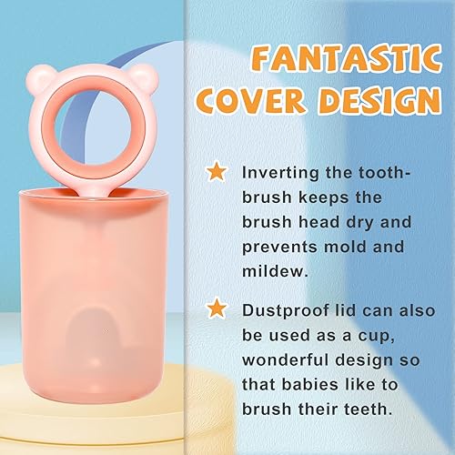 Miniatura 2 de Paquete de 6 cepillos de dientes para niños, cerdas extrasuaves, sin BPA, mango antideslizante, perfecto para encías sensibles