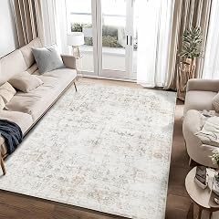Dotiiorug Washable 8 10 Area Rug for Living Room Vintage Floral Rug Soft Non Slip Stain Resistant Boho