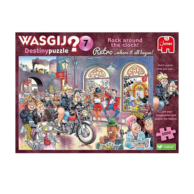 Foto 4 de 5 de Wasgij Retro Destiny 7, Rock Around The Clock - Rompecabezas de 1000 Piezas para Adultos