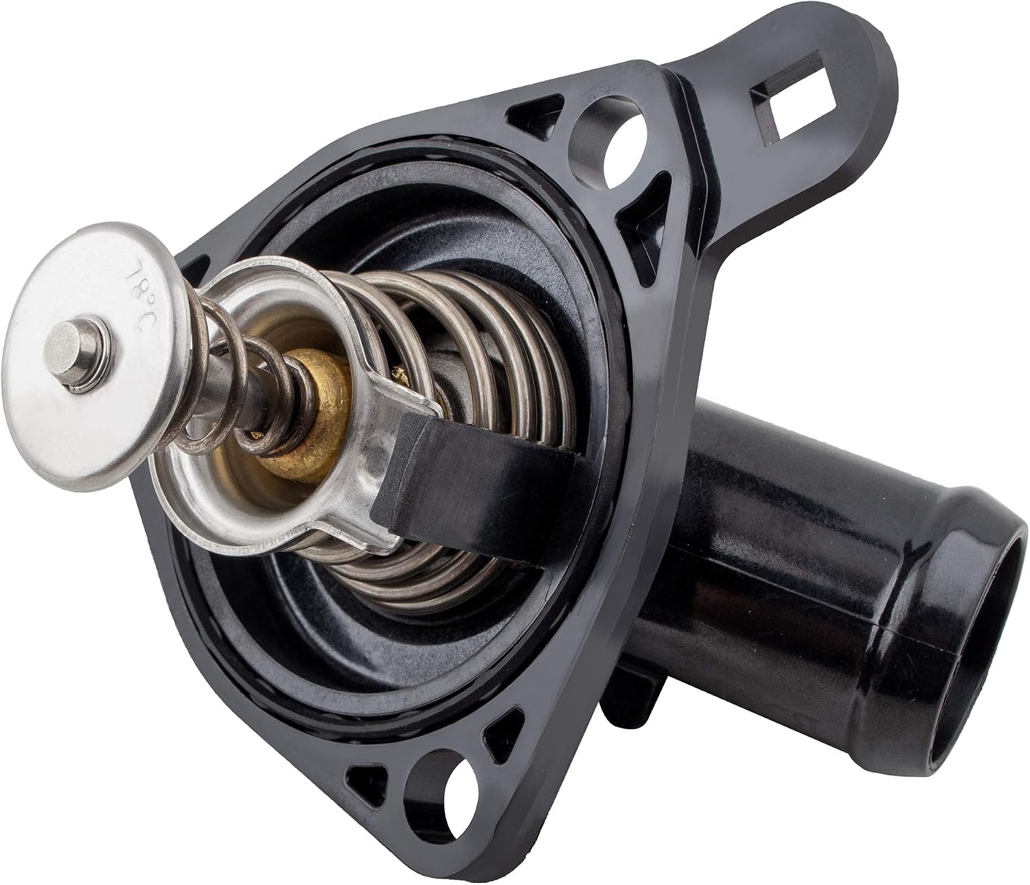 BOXI Thermostat Housing Kit Assembly Fit for 2002 2003 2004 2005 2006 for Acu-ra RSX / 2003 2004 2005 for Hon-da Civic Si / 2002 2003 2004 2005 2006 for Hon-da CR-V (Replaces 19301-PNA-003 33949)