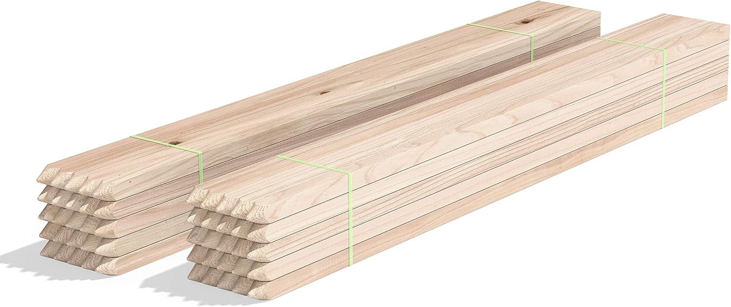 Amazon.com : Greenes Fence 3 Ft. Wooden Garden and Sign Post Stakes (50 ...