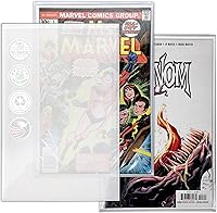 Vista 1 de Funda protectora para cargador superior de cómics, cobre plateado y cómics modernos, con pestaña de índice, paquete de 10