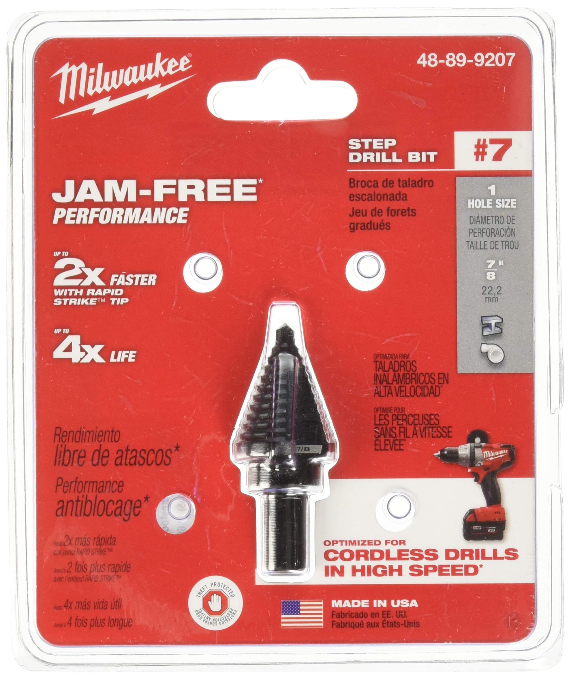 Milwaukee 48-89-9207 - Brocas Acero de Paso (78'')