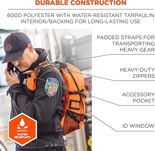 Miniatura 5 de Ergodyne - 13487 Arsenal 5243 Medic First Responder Trauma Mochila Jump Bag, Azul