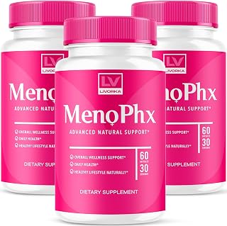 LIVORKA (3 Pack) MenoPhx, MenoPhx, MenoPhx Capsule, MenoPhx Detox, Meno PHX, PHX Meno, MenoPhnx (180 Capsules)