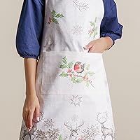 Vista 562 de Maison d' Hermine Delantal 100% de algodón para mujeres con bolsillo de cocina delantal de chef para hombres, decoración de Pascua