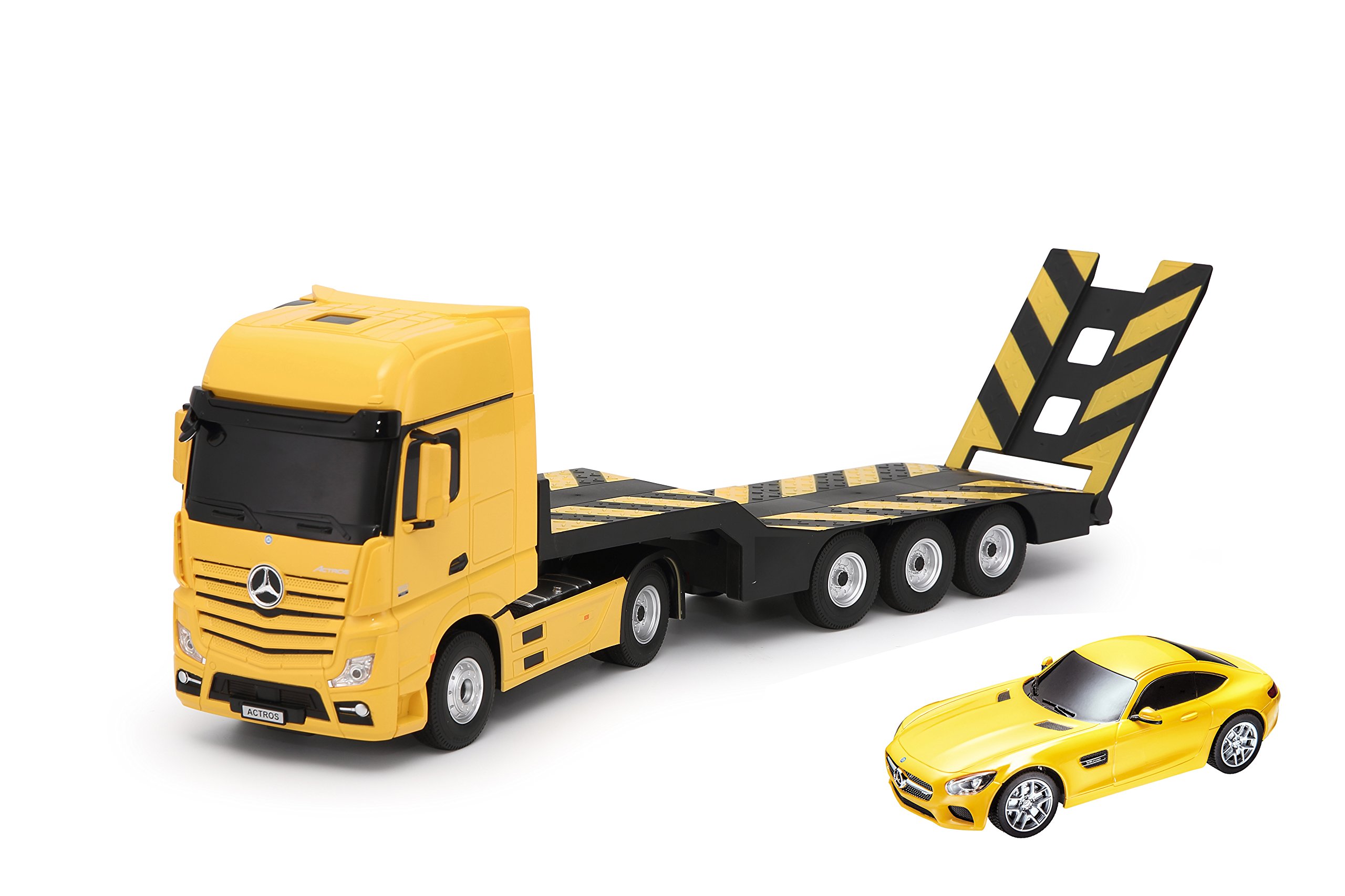 Mondo Motors Abney and Teal Kit Mercedes-Camion + AMG GT-R/C, 63456, Echelle 1/24 - coloris aléatoire