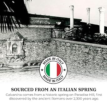 Galvanina Still Mineral Water Premium Italian Mineral Water, 750 ml (12 Glass Bottles) | Pure, Smooth Hydration with Clean Mineral Finish.