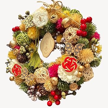 Amazon.co.jp: NEKOMI クリスマス＆正月も飾れる2WAYリース