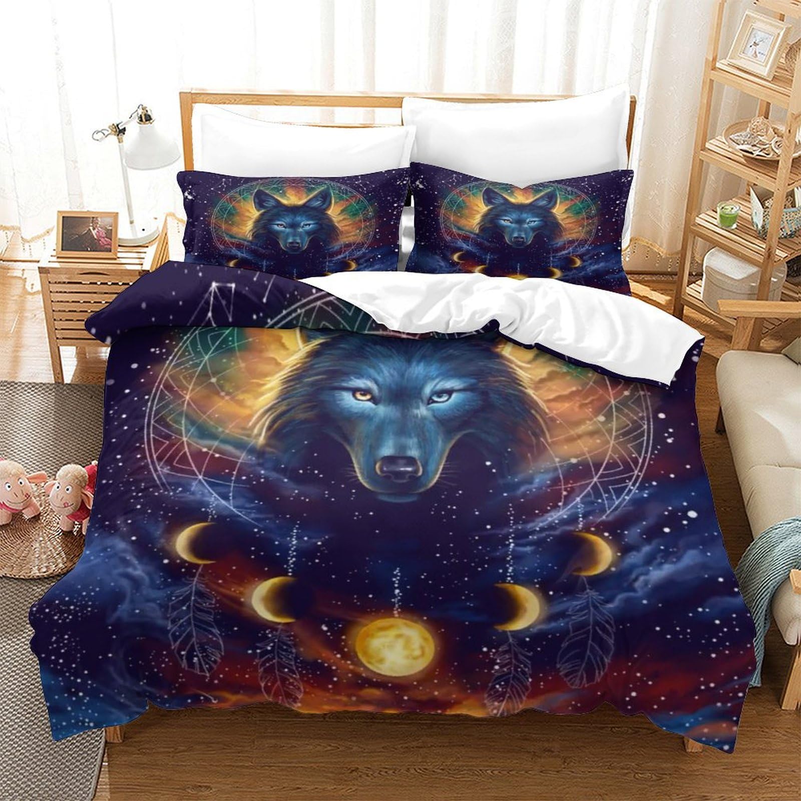Housse de couette loup sauvage pour transformer votre chambre d'adulte