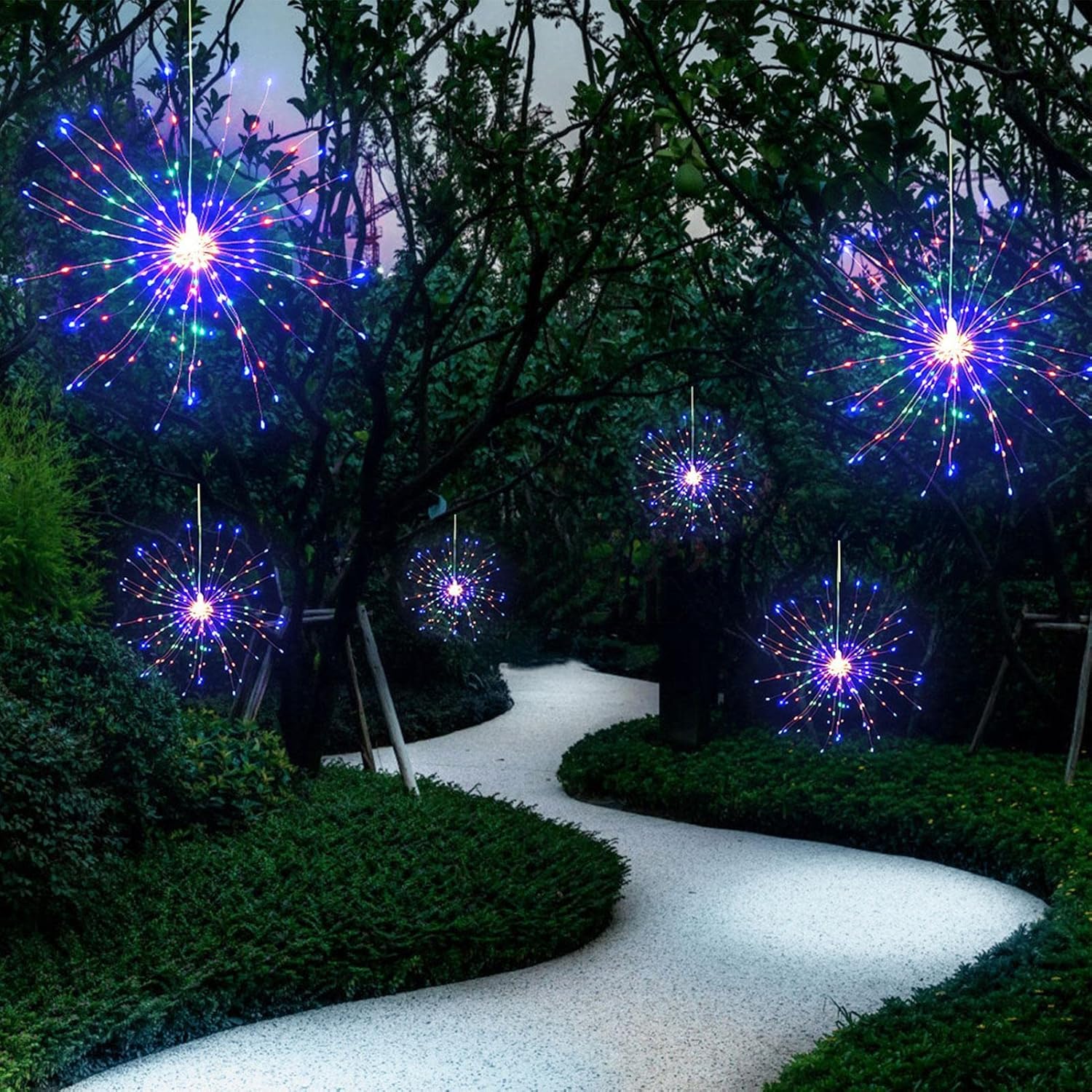 買取 花火ランプ ガーデン用の変形可能な線香花火 パティオ 芝生 花壇 パーティーの寝室 リビングルーム バー 庭 パーティー用のクリスマスデコレーションライト Generic Redruncannabiscompany Com