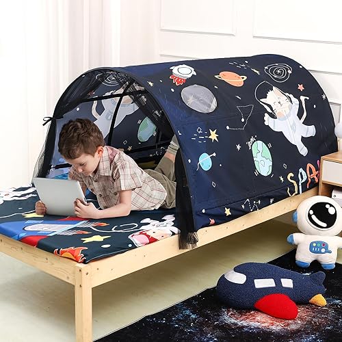 Miniatura 7 de Tienda de campaña para niños Lucky castle para niños pequeños, tienda de campaña plegable para juegos para niños, tiendas de campaña para niñas y