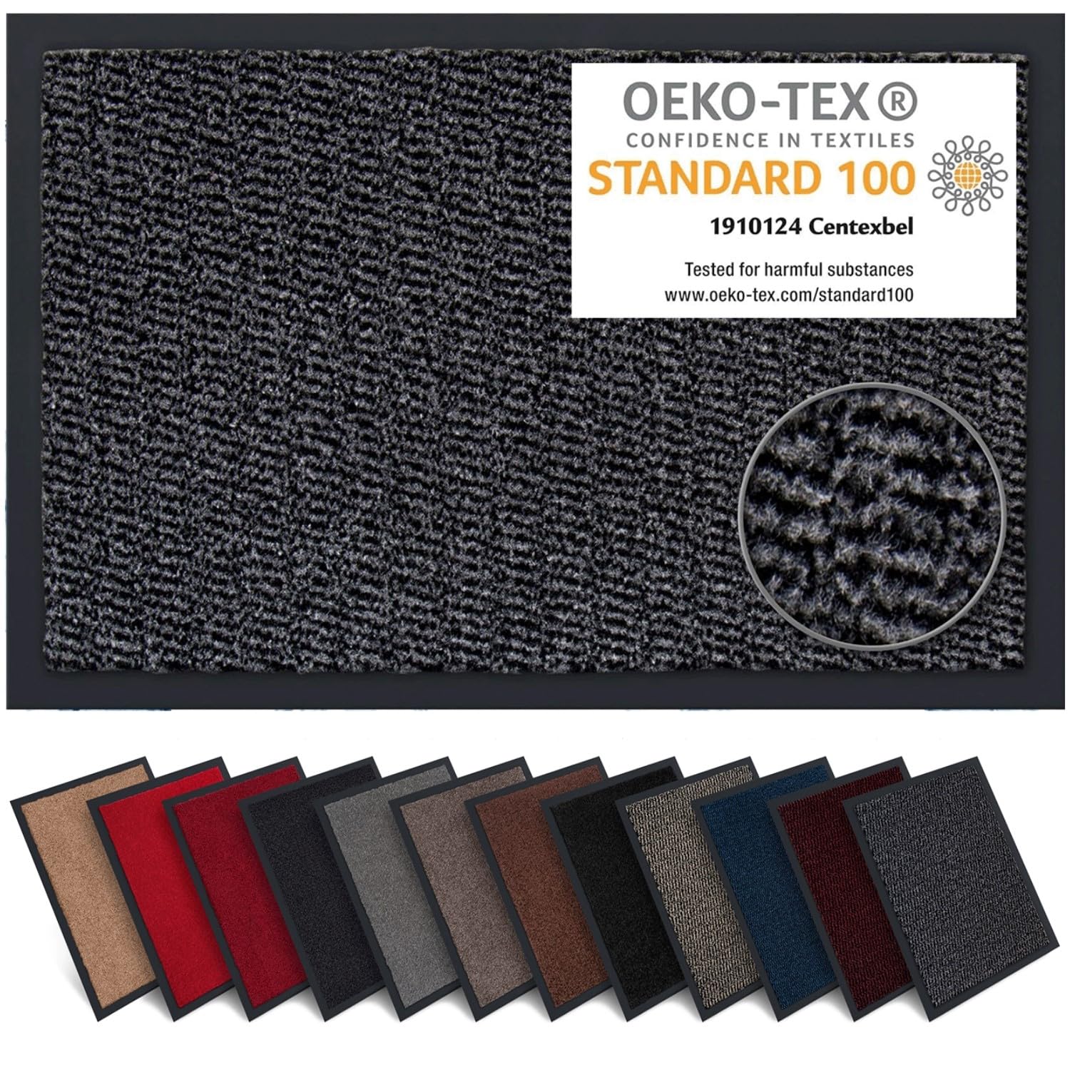 Tapis entrée intérieur anthracite pour garder un hall propre en hiver