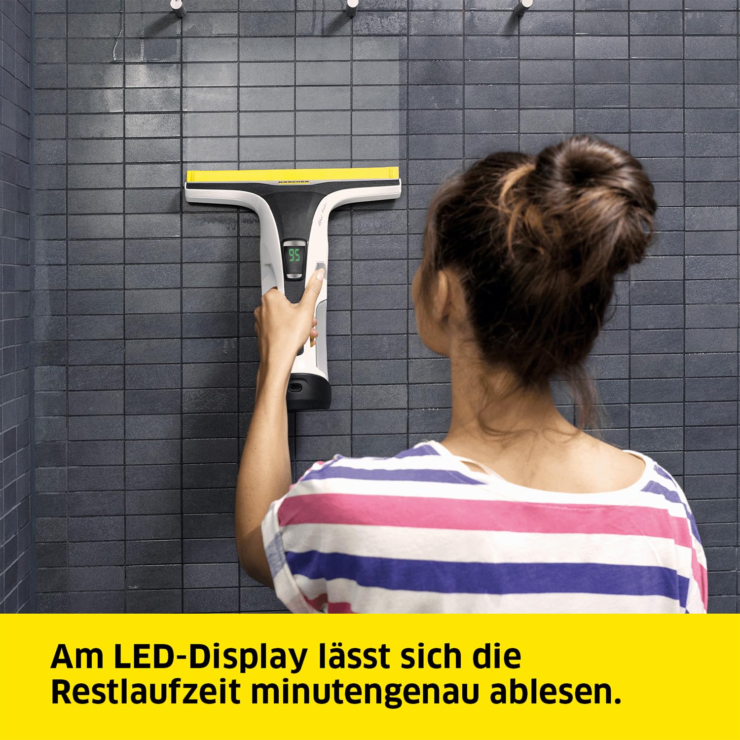 KÄRCHER Akku-Fenstersauger WV 7 Signature Line, 100 min, LED-Ladezustandsanzeige, 2 Düsen