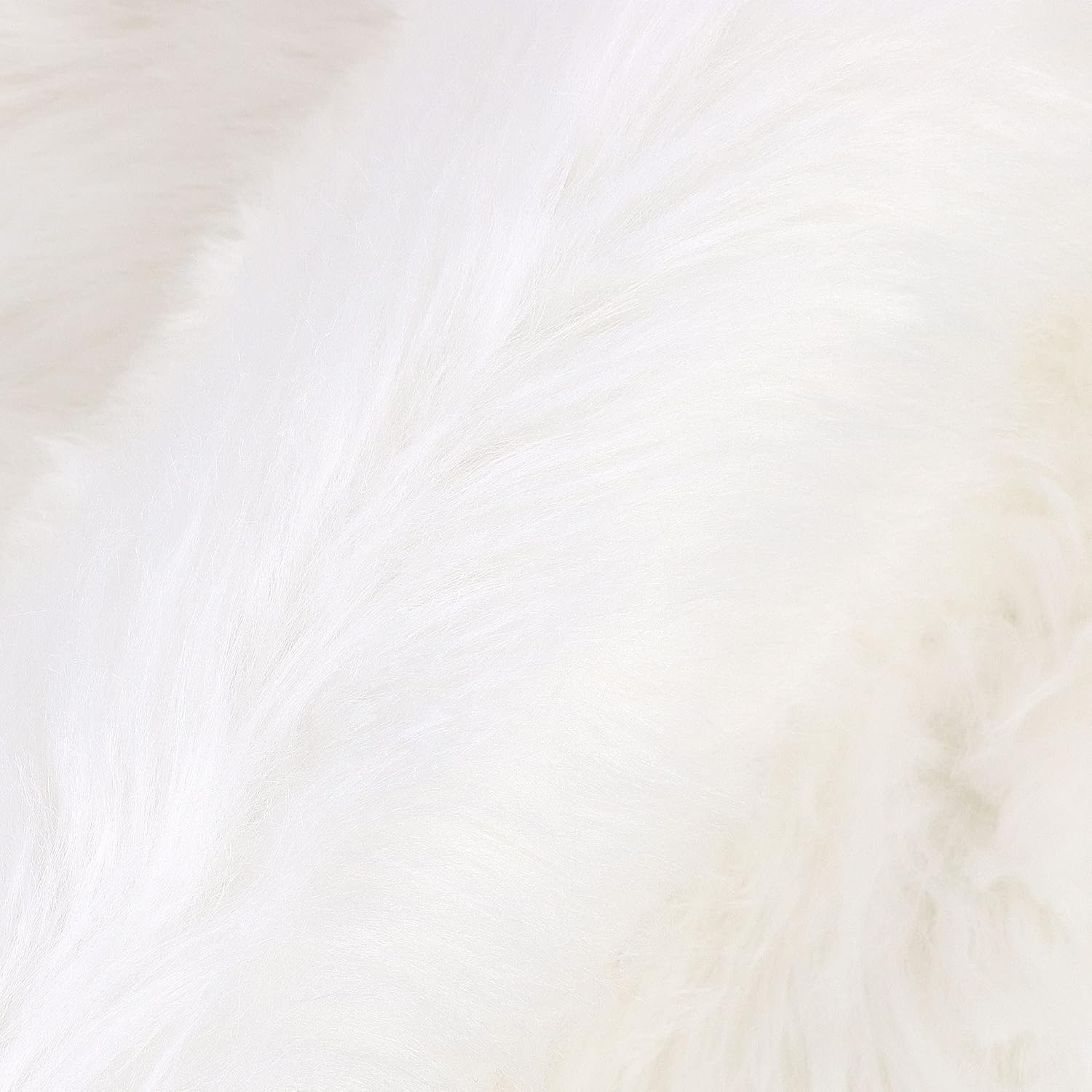 uxcell Heart Shaped Rugs for Bedroom,Small Aesthetic Carpet Girls,Cute Shaggy Floor Mirror Mat,Pastel Furry Throw Rug 2.3ftx3ft, Snow White