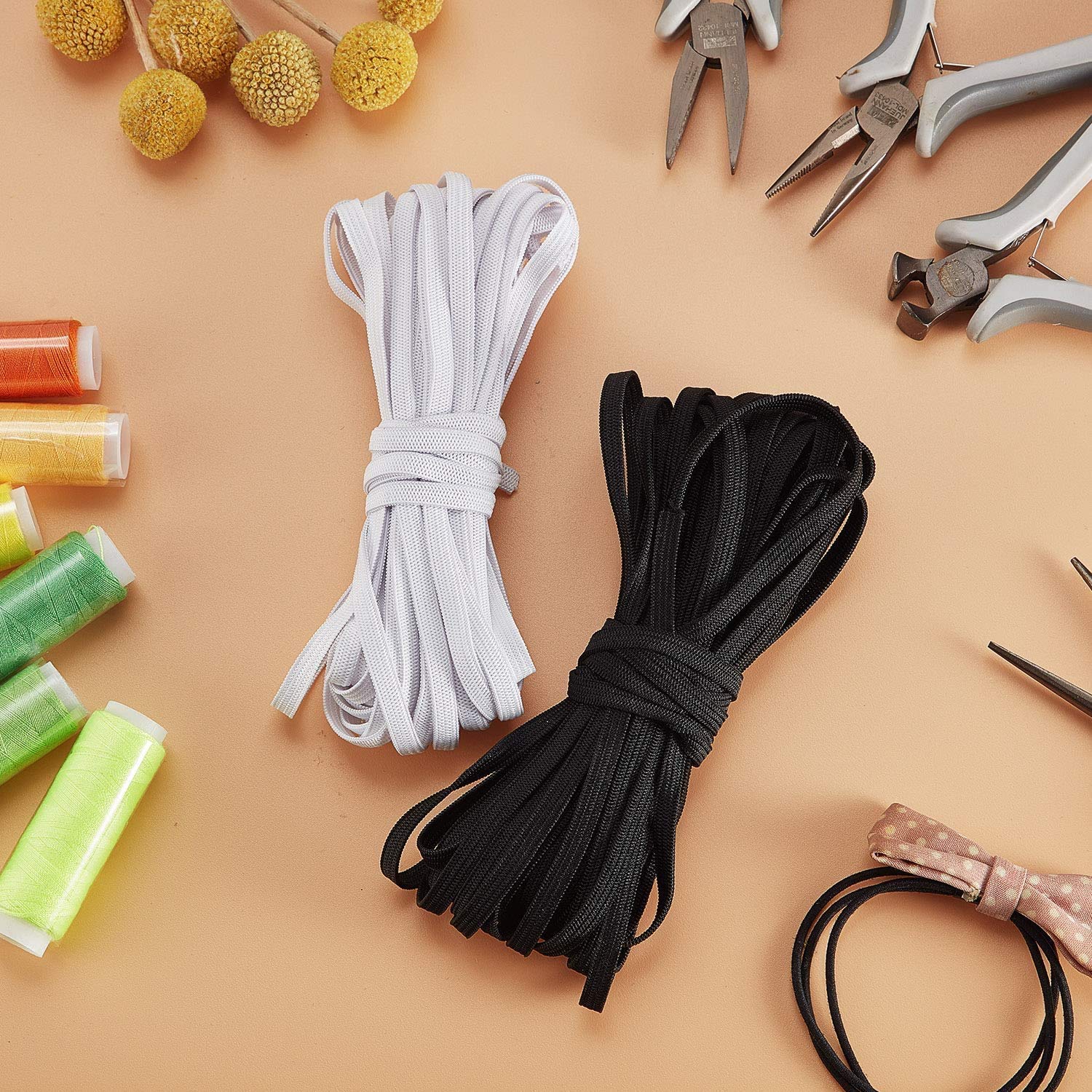 Cordoncino Elastico Per Mascherine E Cucito - Morbido E Resistente - Foto 2