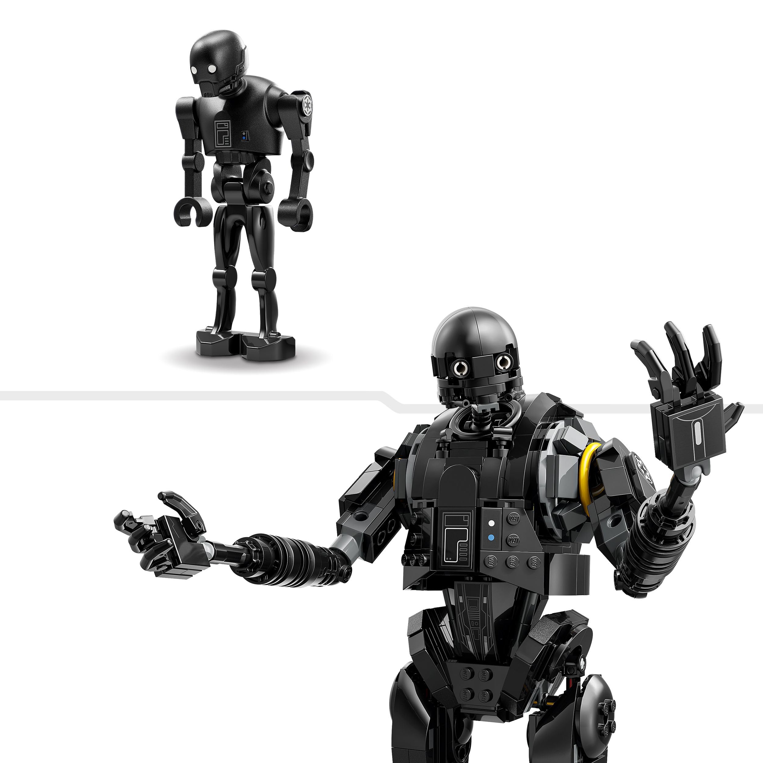 LEGO Star Wars 75434 Droide di Sicurezza K-2SO - Action Figure Giocattolo Snodabile da Costruire e da Esporre - Modello da Collezione con Targhetta - Regalo per Bambini, Bambine e Adulti Fan di Andor