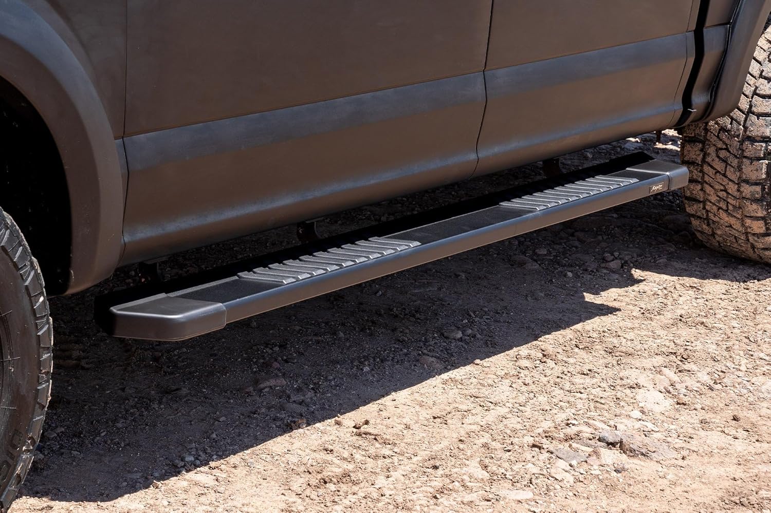 Raptor Series Running Boards Steps 6in OEM Style Black Aluminum Compatible with SuperCrew 15-26 F-150 17-26 F-260/F-350 Super Duty