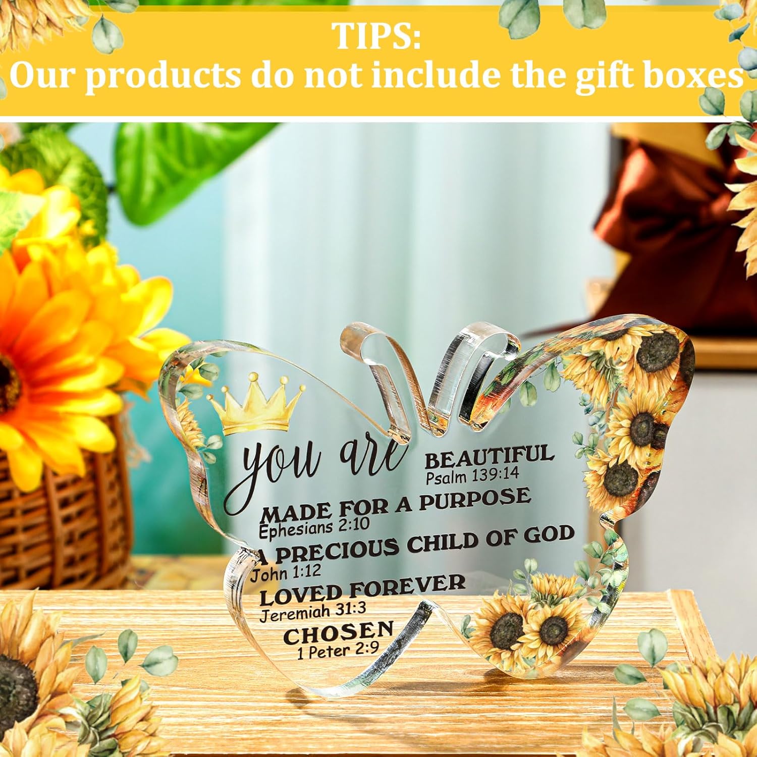 Gerrii Christian Gifts for Women, Inspiration Religious Catholic Birthday Gifts, Bible Verse Spiritual Encouragement Presents for Mom, Sister, Girl, Female Coworker(Butterfly) - Image 2