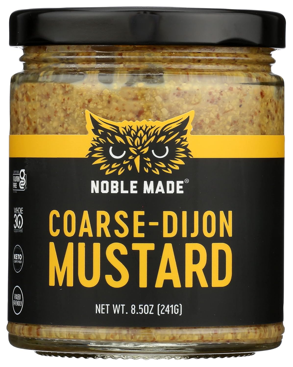 The New Primal Coarse Dijon Mustard, Gluten Free, Zero Sugar, 8.5 Ounce (Pack of 6)