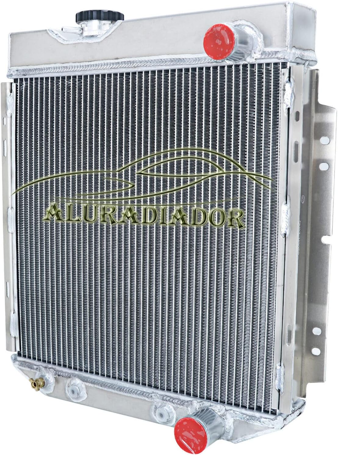 3 Row Aluminum Radiator for 1960-1966 Ford Mercury Comet Falcon Ranchero Mustang 1961 1962 1963 1964 1965 Radiators V8 L6 2.4L 2.8L 4.3L 4.7L
