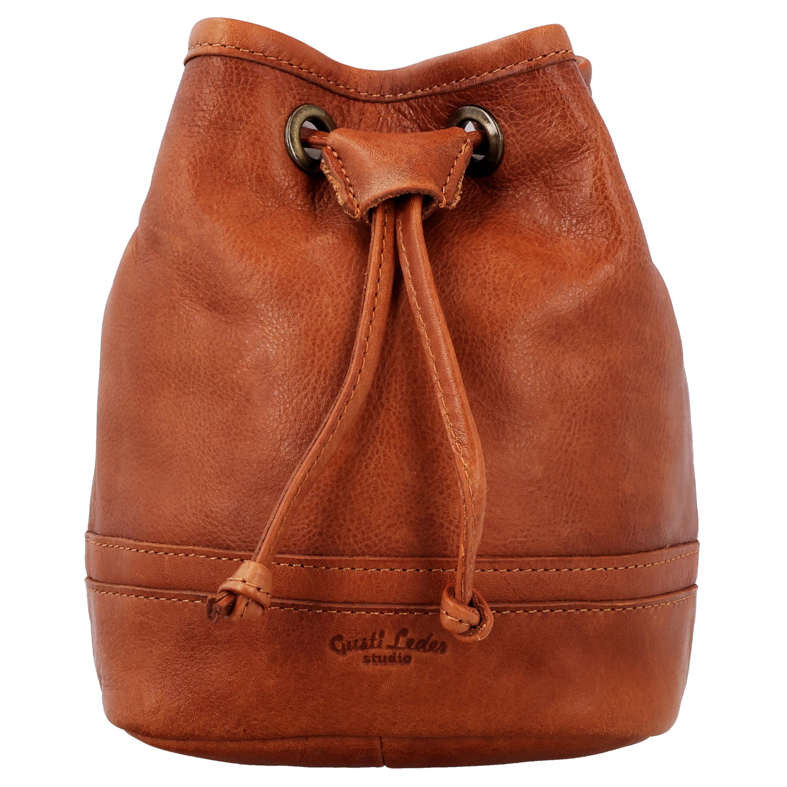 Gusti Sac banane en cuir Aouli - Sac à friandises - Accessoire pour chien - Marron