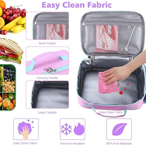 Miniatura 209 de RHCPFOVR Kids Lunch Bag - Insulated Lunch Box for Boys Girls,Washable Lunch Bag and Reusable Toddler Leak-proof Lunchbox for School and Daycare