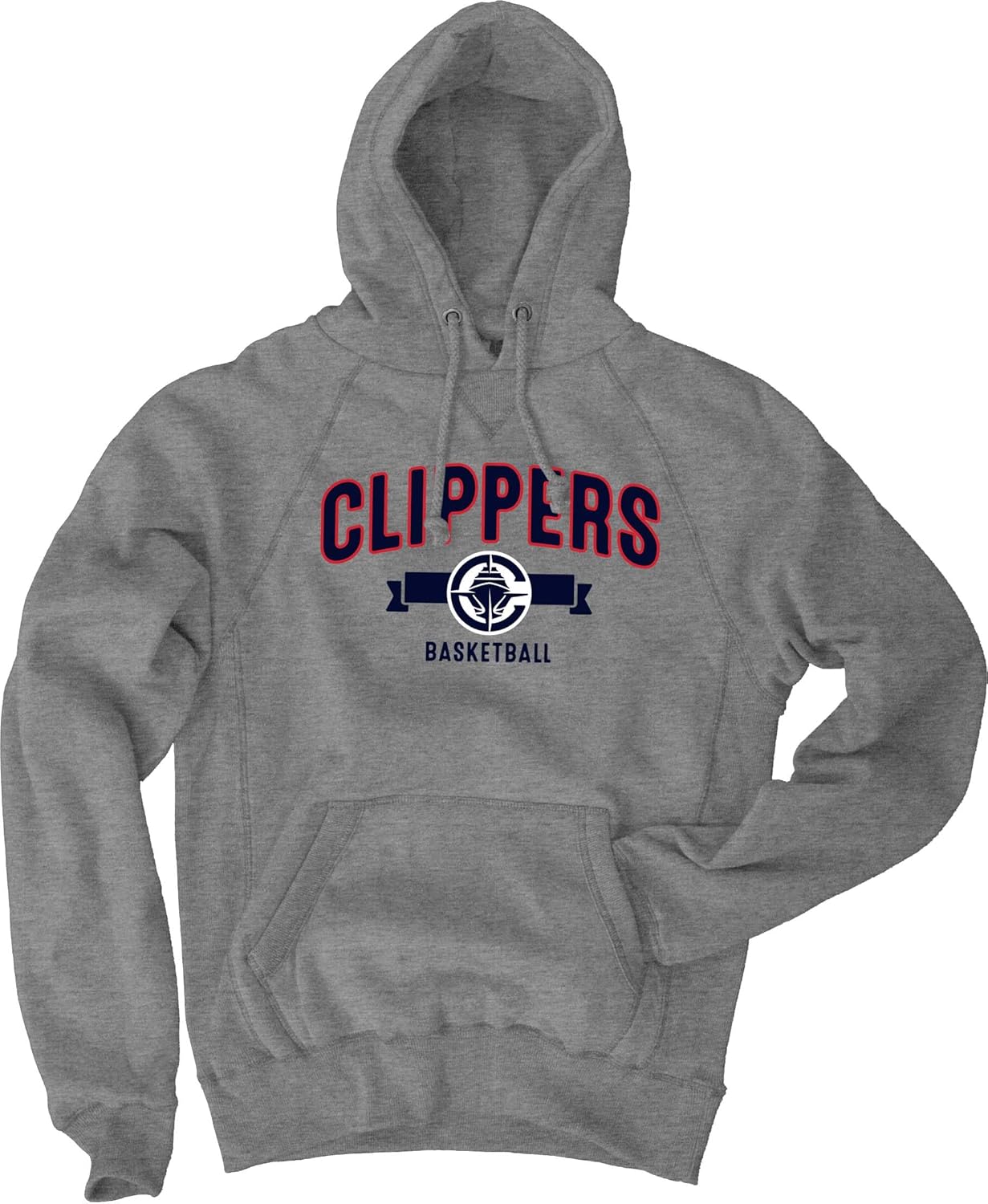 Blue 84 NBA unisex-adult Nba Officially Licensed Hooded Sweatshirt Sanded Fleece Gray