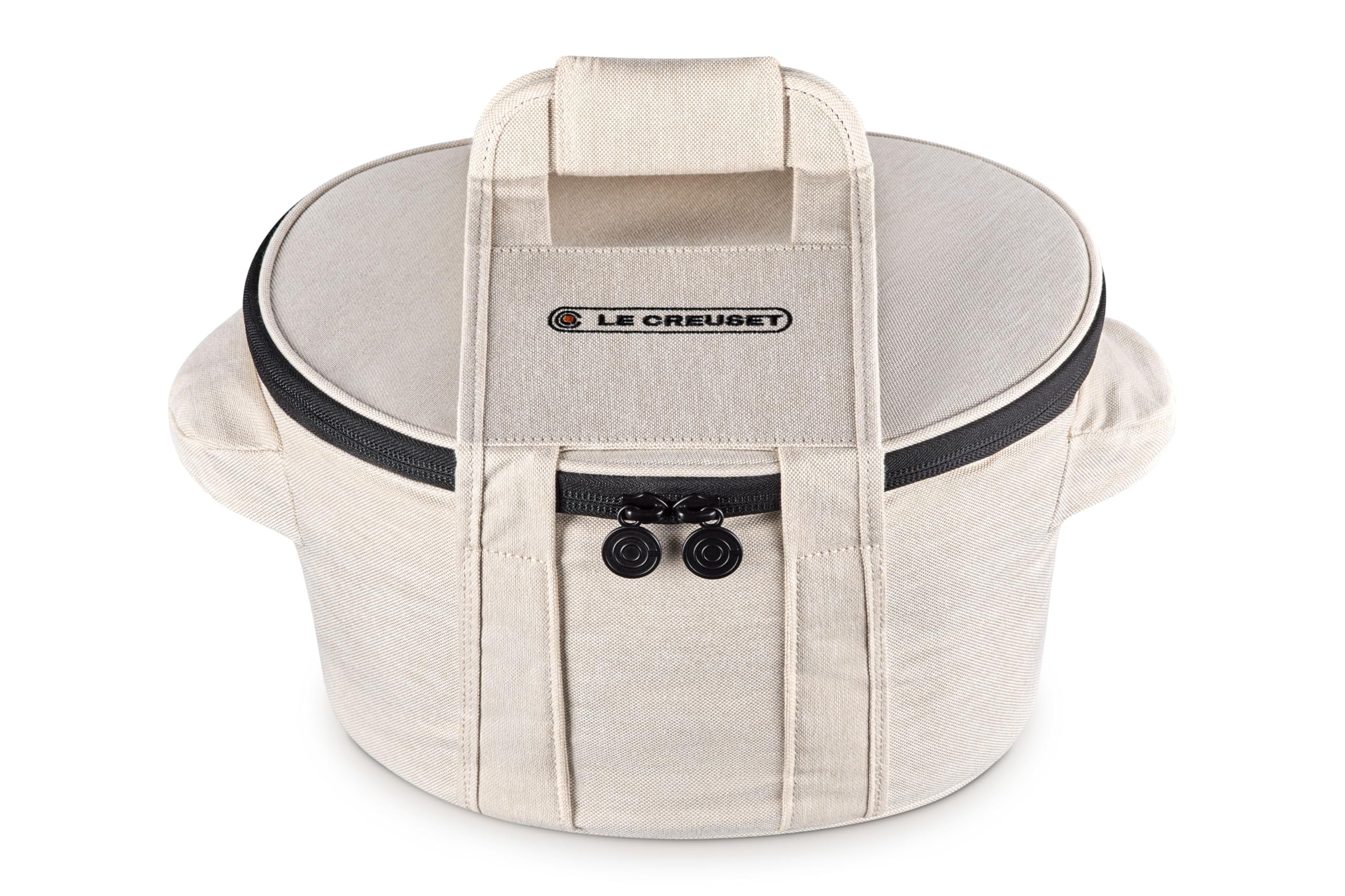 Le Creuset Large Round Tote Bag, Ecru