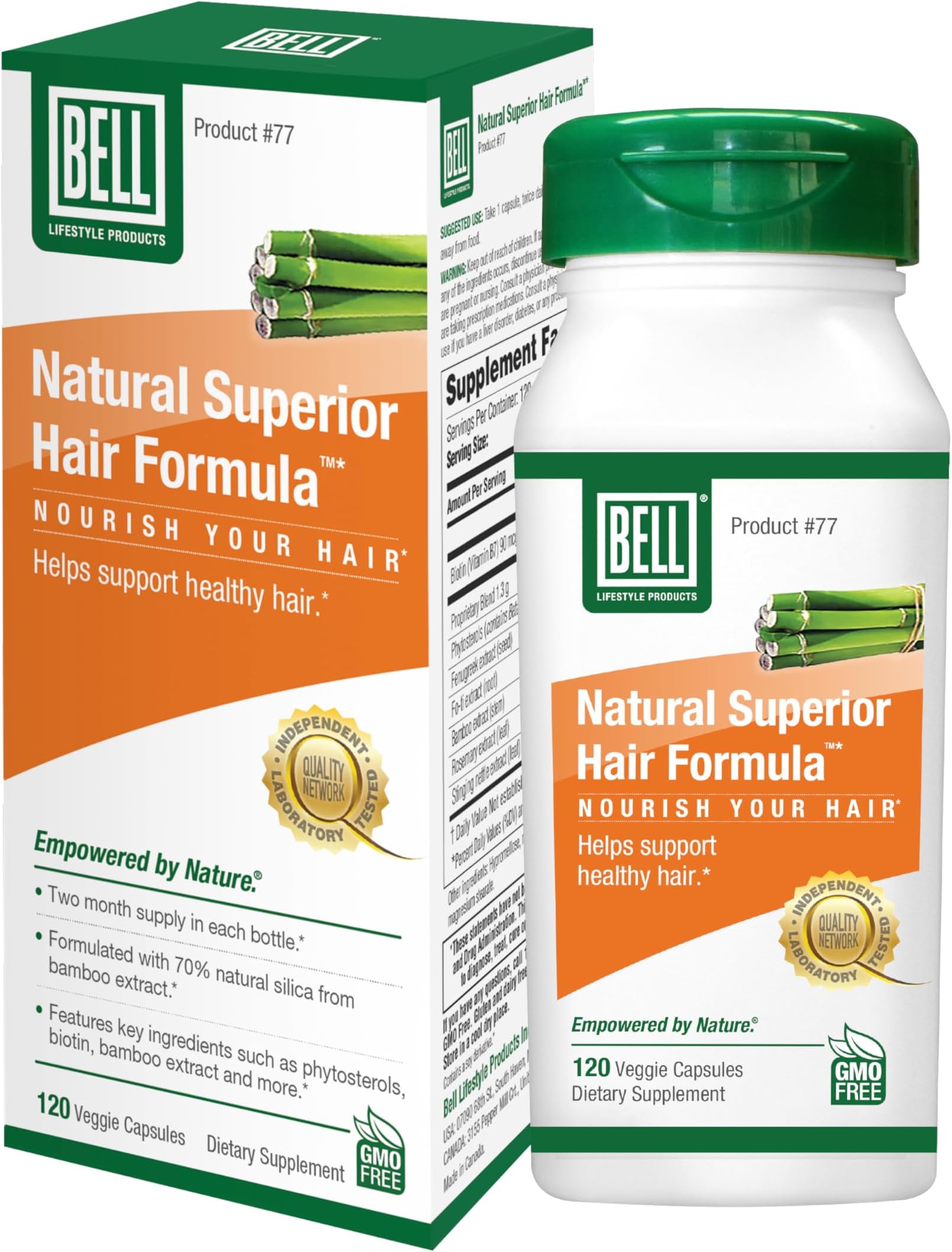 Bell Natural Superior Hair Formula Lifestyle Products | an Innovative Healthy Hair Supplement for Men and Women