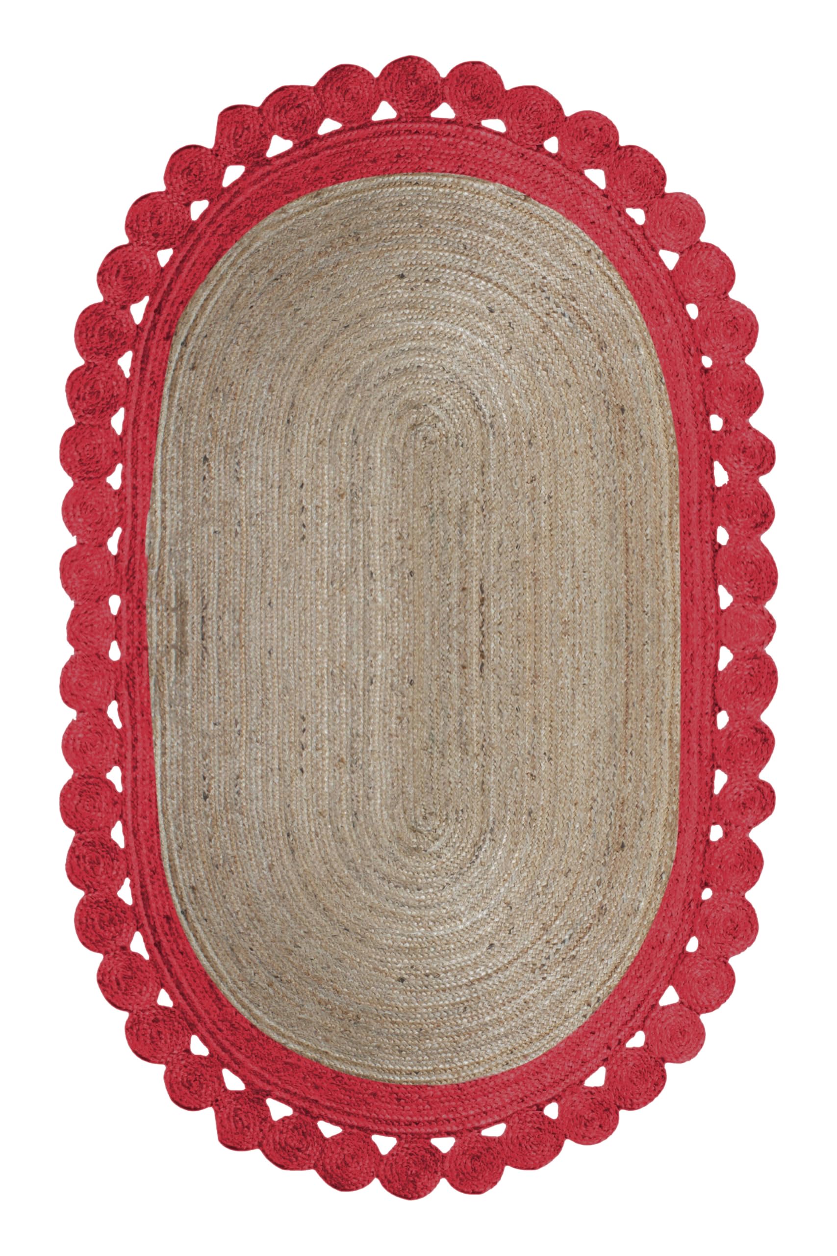 Tapis à tissage plat en jute robuste de 350 cm pour protéger les sols passants