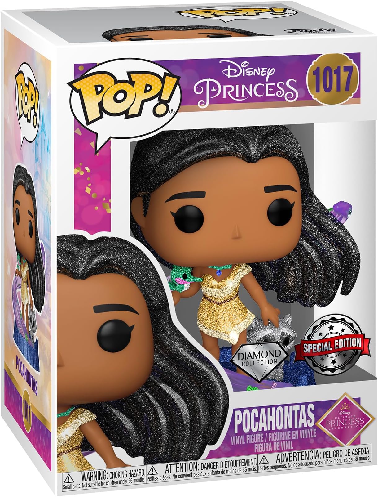 Pop! Disney: Ultimate Princess - Pocahontas - Diamond Glitter - Disney Princesses - Collectable Vinyl Figure - Gift Idea - Official Merchandise - Toys for Kids & Adults - Movies Fans