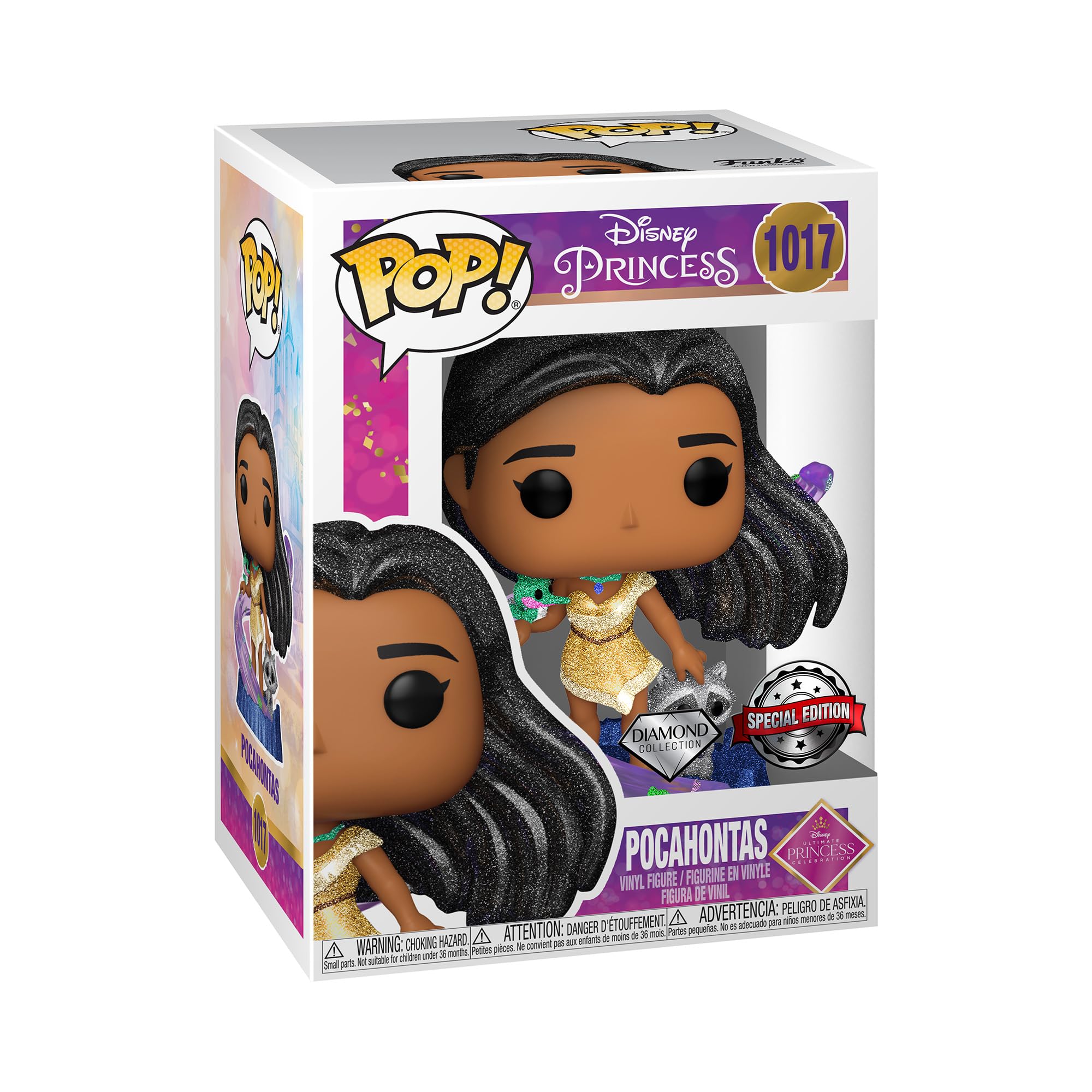 Funko Pop! Disney: Ultimate Princess - Pocahontas - Diamond Glitter - Disney Princesses - Collectable Vinyl Figure - Gift Idea - Official Merchandise - Toys for Kids & Adults - Movies Fans